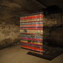 "Afrika" 90 x 200 Kupfer/Seiden - Gewebe, ausgebrannt